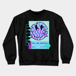 Simp Nation Funky Retro Vibes Crewneck Sweatshirt